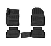 Element Set di Tappetini Auto in Gomma TPE 3D per Hyundai Kona | Non Adatto per Versione Elettrica! | Mk1 | 2017-2023 | Tappetini Auto Originali 100% Adatti, Gomma Auto Universali Resistanti
