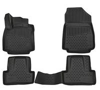 Element tappetini in Gomma 3D Premium su Misura Adatti per Renault Clio, MK 4 (IV), 2012->, Berlina, 4 Pezzi.