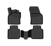 Element tappetini in Gomma 3D Premium su Misura Adatti per Skoda Kodiaq, Mk1 (I), 2017-2022, 4 Pezzi.