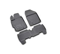 ELEMENT Set di Tappetini Auto in Gomma TPE 3D per TOYOTA Yaris | 01/2006-2010 | Tappetini Auto Originali 100% Adatti, Tappetini Gomma Auto, Tappetini 3D per Auto (3 pezzi)