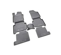 Element Tappetini in Gomma Antiscivolo Premium Personalizzati Volkswagen Touran (I), 2003-2010, (II), 2010-2015, 7 posti., 6 pez.