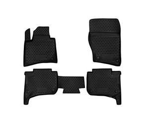 Element Set di Tappetini Auto in Gomma TPE 3D per VW Touareg II | 2010-2018 | Tappetini Auto Originali 100% Adatti, Tappetini Gomma Auto Antiscivolo Premium, Tappetini 3D per Auto