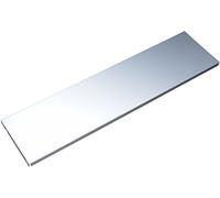 Element System 10700-00010 Ripiani in Acciaio Colore Grigio Metallizzato, weißaluminium, 80 x 20 cm, Set di 2 Pezzi