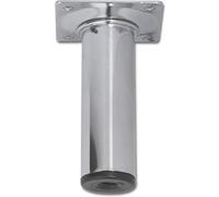 Element System 18133-00344 Gambe in Acciaio a Base Rotonda, Cromo, 20 cm, Set di 4 Pezzi