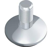 Element System 4 Viti di Regolazione cromate, Gambe del Tavolo, Tubo d’Acciaio, Piedini per mobili, Filetto M 10, 11606-00001