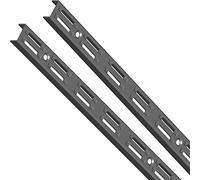 Element System - Guide da parete, 2 file, 2 pz, 4 dimensioni, 3 colori, 10001-00020, nero, 150 cm