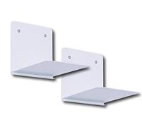 Element system Mensola invisibile Aladin kit da 2 in metallo, libri sospesi, White, 11341-00000