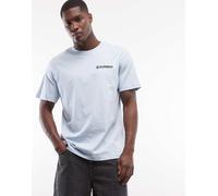Element - T-shirt azzurra con grafica piccola-Blu XS
