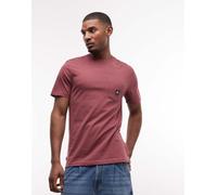Element - T-shirt rosso scuro con tasca-Grigio M