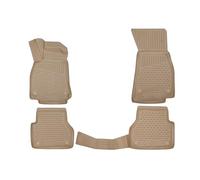 Element Tappetini in gomma 3D di alta qualità, adatti per Audi Q7, 2015, SUV, 4 pezzi (beige)