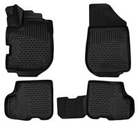 Element tappetini in gomma 3D premium su misura adatti per DACIA Sandero, Mk 2 (II), 2013-2018, Hatchback 5 porte, 4 pezzi.