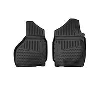 Element tappetini in Gomma 3D Premium su Misura Adatti per Dodge RAM, MK 4 (IV), 2012-2018, Pickup Doppia Cabina, 2 Pezzi.