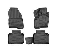 Element tappetini in Gomma 3D Premium su Misura Adatti per Ford Edge, Mk2 (II), 2015->, Fuoristrada 5 Porte, 4 Pezzi.