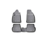Element tappetini in Gomma 3D Premium su Misura Adatti per Ford Fusion, MK 1 (I), 2002-2008, Hatchback 5 Porte, 4 Pezzi.
