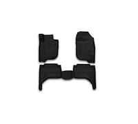 Element tappetini in Gomma 3D Premium su Misura Adatti per Mitsubishi L200, MK 5 (V), 2015->, Pickup Doppia Cabina, 4 Pezzi.