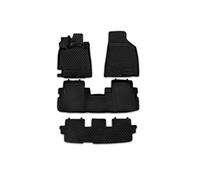 Element tappetini in Gomma 3D Premium su Misura Adatti per Toyota Highlander, Mk3 (III), 2010-2014, Fuoristrada 5 Porte, 4 Pezzi.