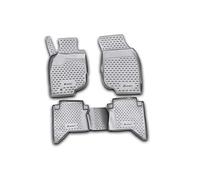 Element tappetini in Gomma 3D Premium su Misura Adatti per Toyota Hilux, MK 7 (VII), 2008->, Pickup Doppia Cabina, 4 Pezzi.