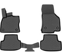 Element tappetini in Gomma 3D Premium su Misura Adatti per Volkswagen T-ROC, Mk1 (I), 2017-2021, 4 Pezzi.