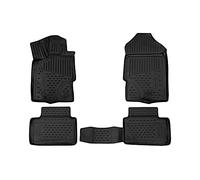 Element Tappetini in gomma 3D su misura per Ford Ranger 2019-> Pick-up doppia cabina Nero 4 pez.
