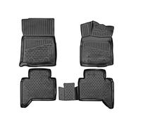 Element Tappetini in Gomma 3D su Misura per Toyota Tacoma Double Cab 2018-2019 Pick-up USA Automatic Transmission 4 pez.