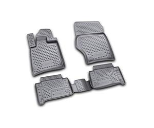 Element Tappetini in Gomma Antiscivolo Premium Personalizzati Audi Q7, 2005-2014, 4 pez. Nera