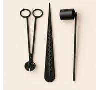 ELEMENT-TERRE Kit di accessori per la manutenzione delle candele (3 strumenti) taglio stoppini, spegnere, raddrizzare stoppini
