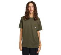 Element Top a Maglia Manica Corta Icon Label Pocket SS Marrone XS