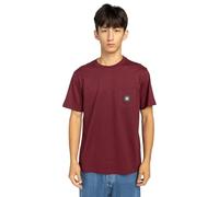 Element Top a Maglia Manica Corta Icon Label Pocket SS Rosso XL