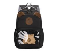 Elementary Middle Kids Capybara Zaino con scomparti multipli Nylon Impermeabile Utility Zaino per bambini Adolescenti, Nero , 300.00x200.00x440.00mm/11.81x7.87x17.32inch, Casual