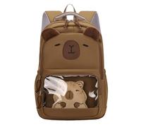 Elementary Middle Kids Capybara Zaino con scomparti multipli Nylon Impermeabile Utility Zaino per bambini Adolescenti, Marrone, 300.00x200.00x440.00mm/11.81x7.87x17.32inch, Casual