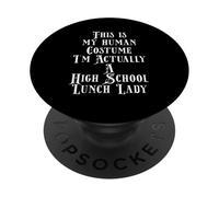 Elementary Middle or High School Lunch Lady Costume PopSockets PopGrip Adesivo
