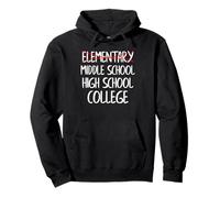 Elementary School Tee Middle School Tee 6th Grade Graduation Felpa con Cappuccio