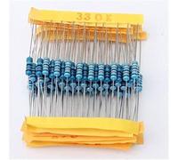 Elementi che consumano energia 2500pcs 1/4W Resistori Kit Assortito 0.25W Carbon Film Resistenza Set 50 Valori Assortimento Pack 1 Ohm -10 M Resistore Pacchetto di campioni Resistore