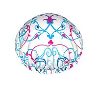 Elementi decorativi 1 cuffia da a riutilizzabile impermeabile lavabile regolabile adatta a donne di tutte le lunghezze