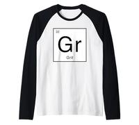 Elementi della tavola Periodica Grit Maglia con Maniche Raglan