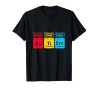 Elementi della tavola periodica sull'autismo Design per la consapevolezza Maglietta