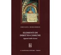 Elementi di diritto comune. Appunti dalle lezioni - 2013 - Giappi
