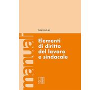 Elementi di diritto del lavoro e sindacale