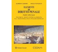 Elementi di diritto penale. Parte speciale. Vol. 2/1: I reati contro la persona