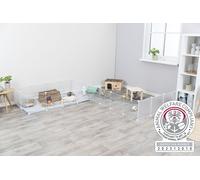 Elementi di espansione per recinti all'aperto interni 35 × 35 cm bianchi