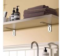 Elementi di fissaggio a 90 gradi per montaggio di mobili e armadietti, robuste staffe in acciaio laminato a freddo per affidabilità (120 mm)