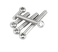 Elementi di fissaggio con occhiello a vite, Anello di sollevamento con vite a occhiello articolato in acciaio inossidabile 304 M14 M16 M18(M16x100mm-Half tooth)