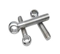 Elementi di fissaggio con occhiello a vite, Bulloni ad occhiello con collegamento anello in acciaio inossidabile 304 foro scorrevole M5 M6 M8 M10 M12(M8-30mm(5PCS))