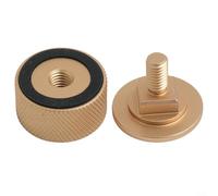 Elementi di fissaggio in alluminio per 10 cappe da saldatura da 4 mm, viti affidabili adatte per caschi da moto fuoristrada (oro)