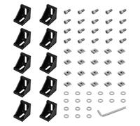 Elementi di fissaggio resilienti del profilo del metallo Supporti del collegamento di 90 gradi per le strutture della stampante Governo Rafforzamento della costruzione Staffe angolari rinforzate