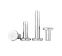 Elementi di fissaggio Rivetti GB109 Rivetto pieno a testa piatta in acciaio inossidabile autobloccante M1.5-M8 3-50mm 205 pezzi(30mm,10Pcs M6)