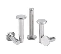 Elementi di fissaggio Rivetti Rivetto autobloccante a testa tonda piatta in acciaio inossidabile M2-M8, confezione assortita da 3 a 60 mm(10mm,M5(10Pcs))
