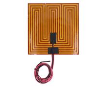 Elementi di riscaldamento PI Film flessibile 150 ℃ 7,9 x 7,9 pollici piastra per riscaldamento per stampante 3D (DC12V 120W)
