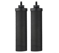 Elementi filtranti per acqua a carbone attivo certificati NSF, 5,7 x 24,9 cm, confezione da 2 filtri a carbone di cocco per uso domestico e portatile, rimuove la ruggine dalla sabbia e i metalli