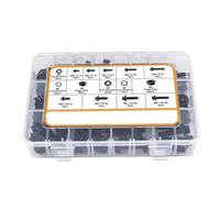 Elementi Fissaggio Compatibile Con 252 Pezzi M6-1.0 M8-1.25 Kit Rondelle Dadi A Testa Esagonale Flangiata Classe 10.9 Accessori Per Viti Esagonali Flangiate Metriche Nere